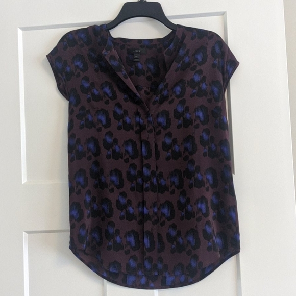 J. Crew leopard print blouse - Picture 1 of 2